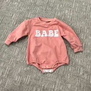 Charming Pink 'Babe' Kids Bodysuit